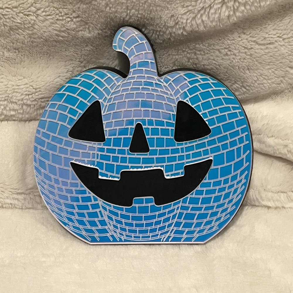 Disco JackOLantern Pumpkin Halloween Decoration 6”‎
